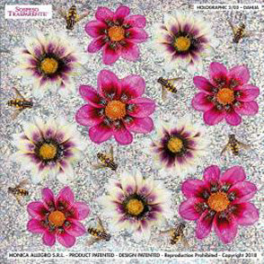 Sospeso Trasparente Pellicola 2/03 Olografica Dahlia