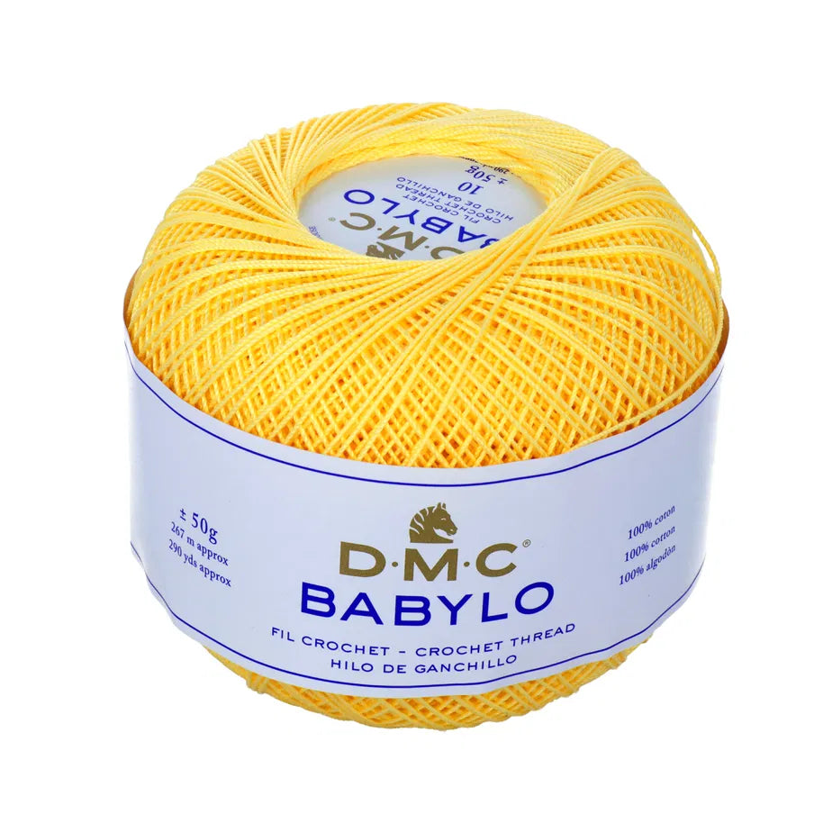 DMC Filato per Uncinetto in 100% cotone a fibre lunghe Babylo 5 Colore 745