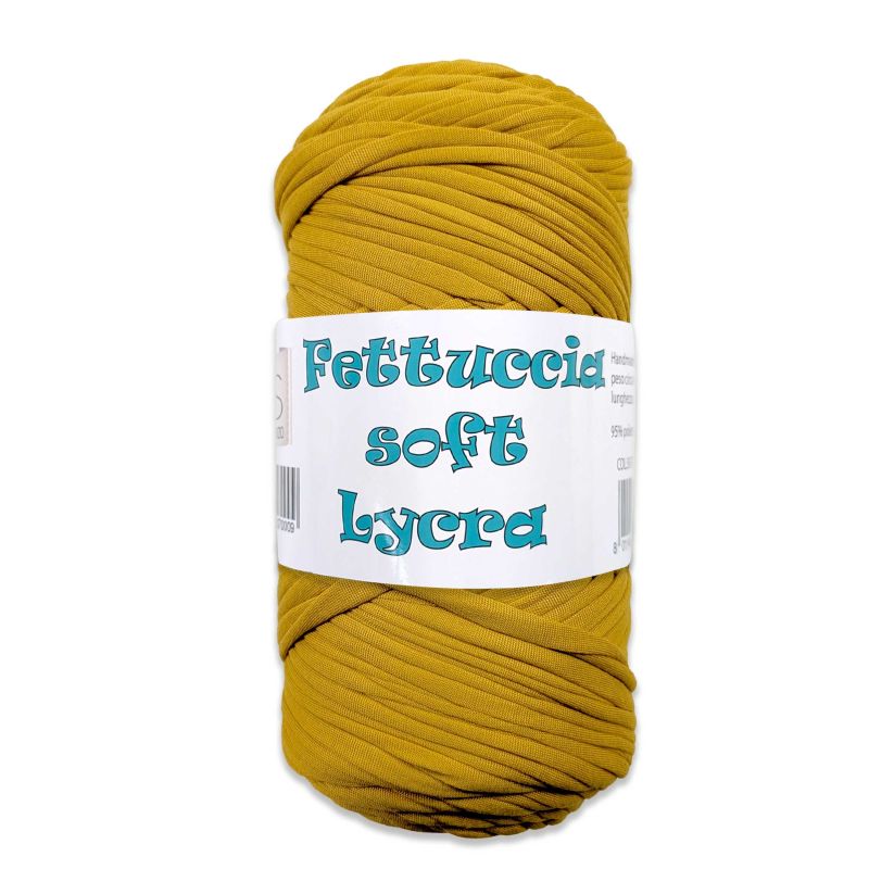 Fettuccia Soft Lycra - 105 metri - 95% Poliestere, 5% Elastan - Colore 64 Oro