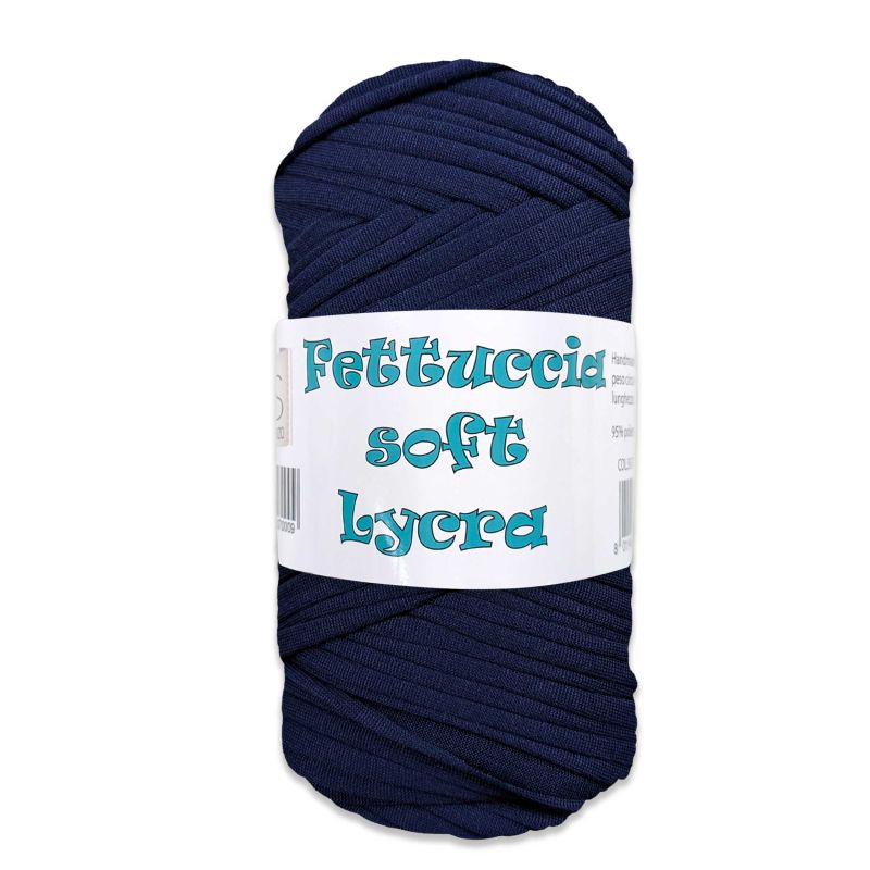 Fettuccia Soft Lycra - 105 metri - 95% Poliestere, 5% Elastan - Colore 67 Blu