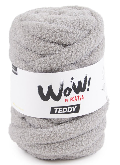 Katia Filato WOW Teddy - 100% Poliestere - 600 grammi - 16 metri - Colore 103 Grigio
