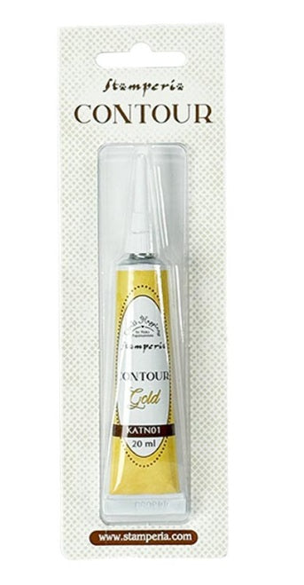 Stamperia Create Happiness Contour liner 20 ml Color Oro
