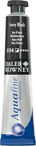 Daler Rowney Pittura ad acquerello Aquafine 8 ml Colore Ivory Nero 034