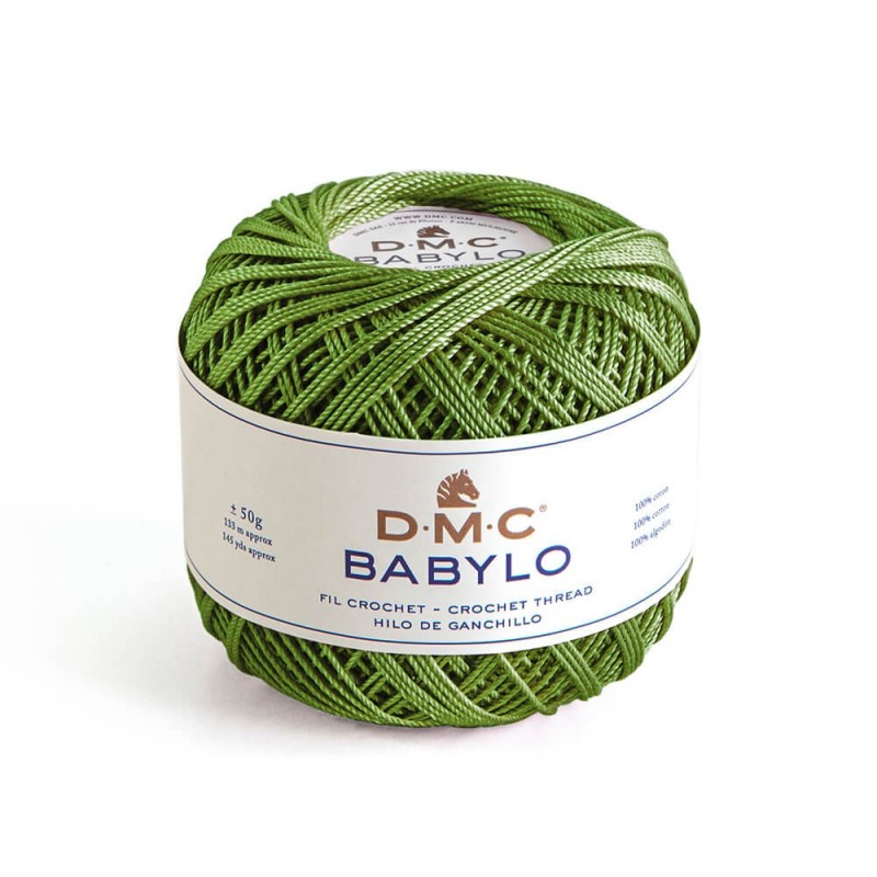 DMC Filato per Uncinetto in 100% cotone a fibre lunghe Babylo 5 Colore 3346