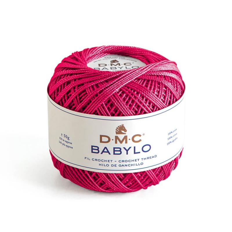 DMC Filato per Uncinetto in 100% cotone a fibre lunghe Babylo 5 Colore 600