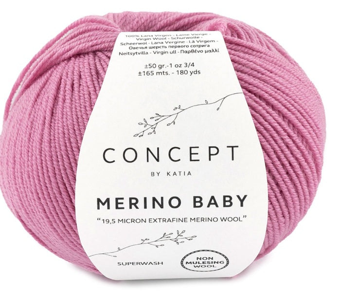 Katia Filato Merino Baby Colore 46 Rosa 50 Grammi