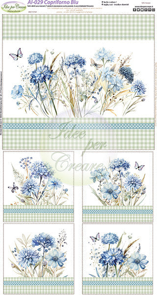 Idee Per Creare Pannello AL-029 Copriforno Blu