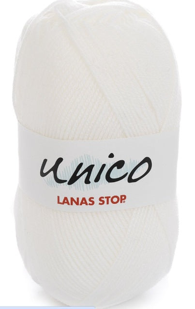 Katia Filato Unico Lanas Stop 100 gr - 266 mt Colore 1 Bianco