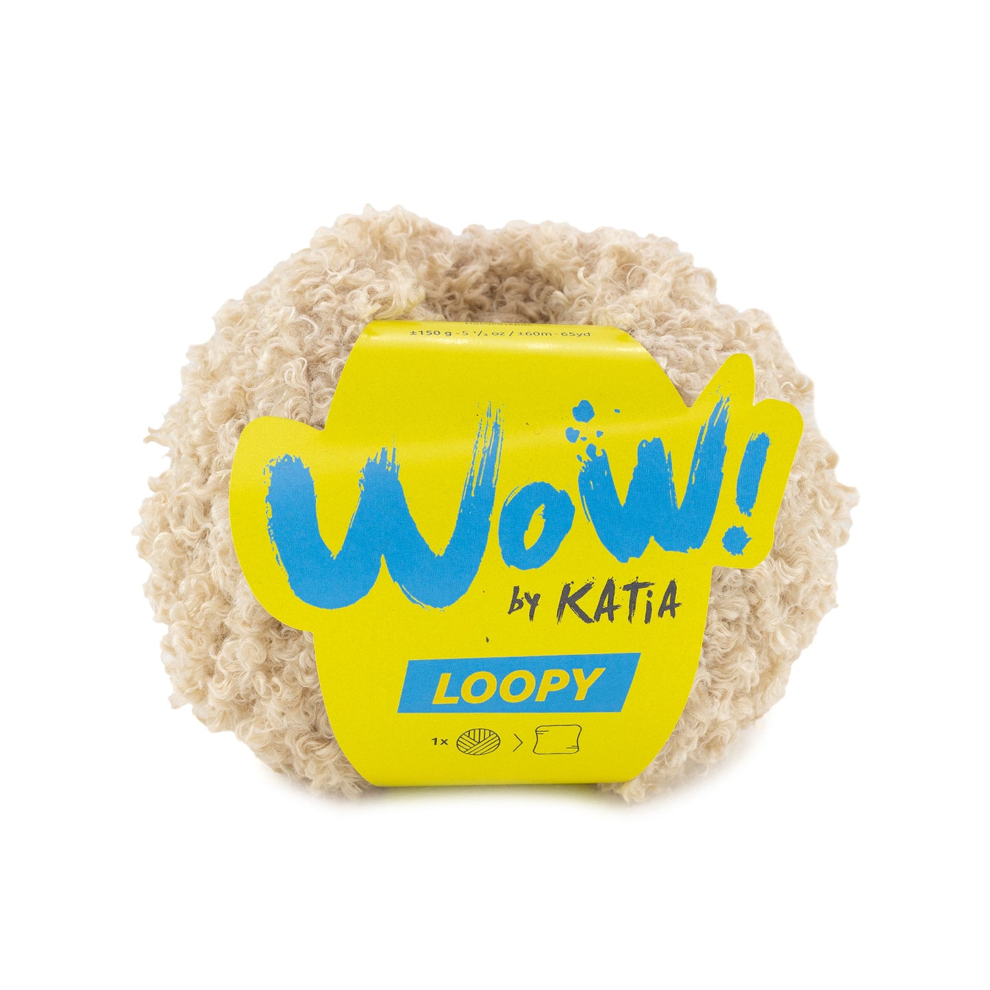 Katia Filato Wow Loopy Colore 151 Beige 150 Grammi