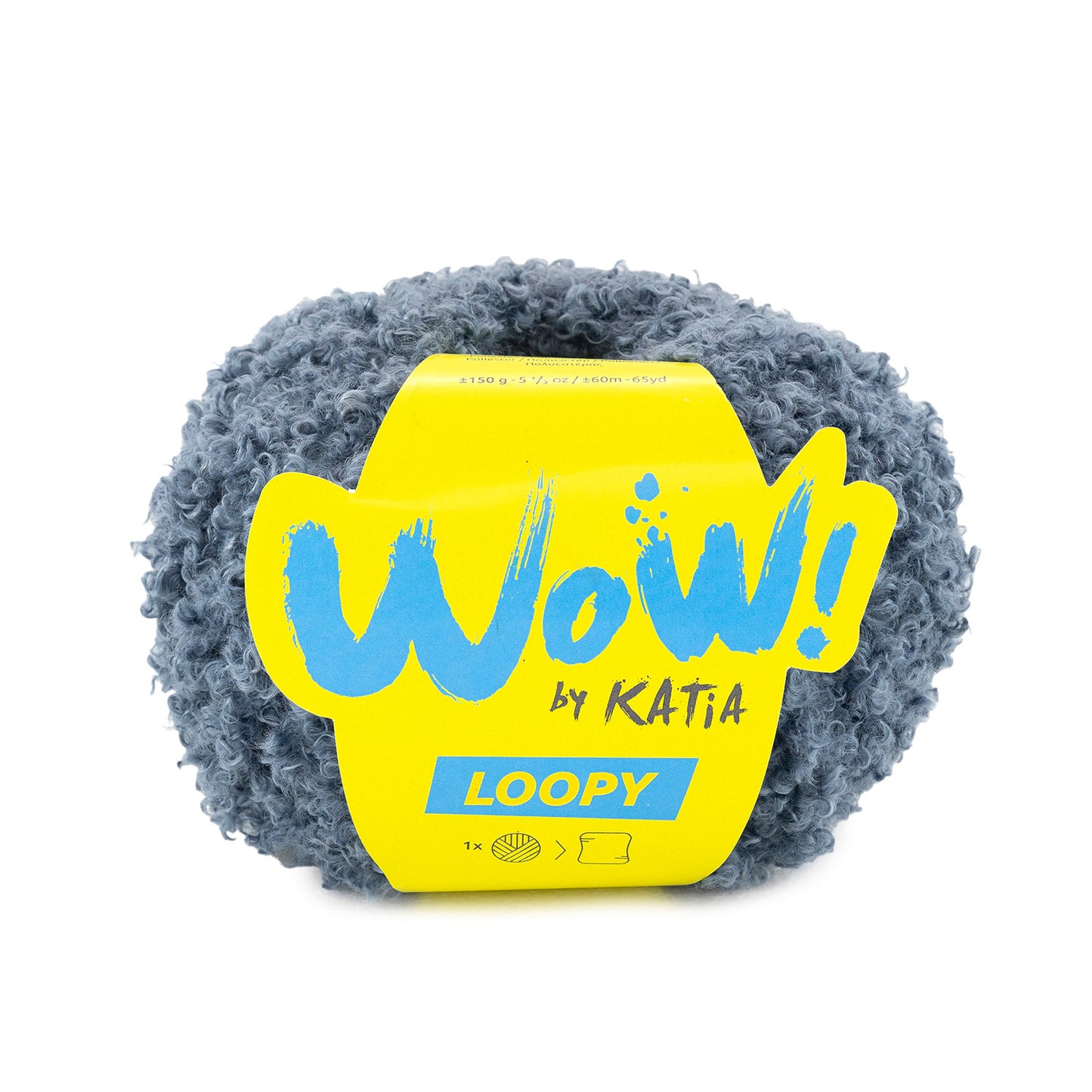 Katia Filato Wow Loopy Colore 161 Jeans 150 Grammi