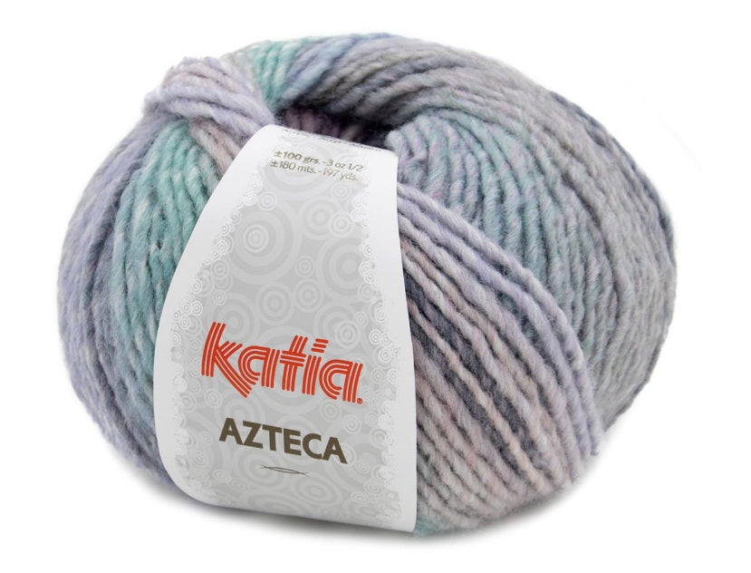 Katia Filato Azteca Colore 7878 Pastello-Viola-Verde 100 Grammi