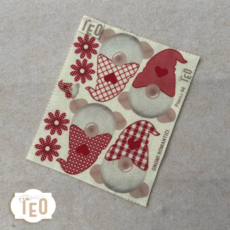 Pannello Teo Collezione Natale P-Small-94 Gnomi Romantici