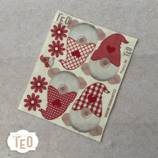 Pannello Teo Collezione Natale P-Small-94 Gnomi Romantici