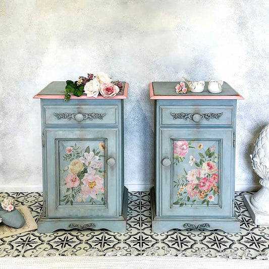 Re Design Decor Transfer Bouquet for My Love 3 Fogli 21,5 X 28 cm