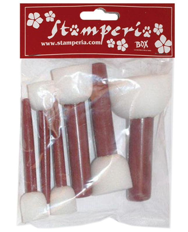 Stamperia Confezione 6 pennelli spugna