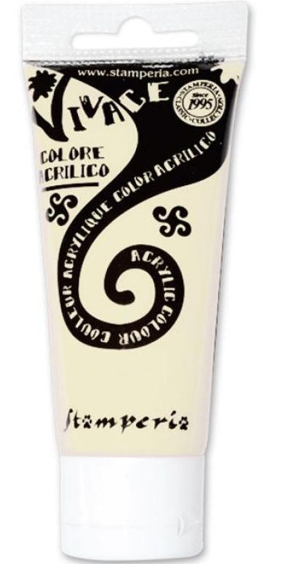 Stamperia Colore Acrilico Vivace Paint - KAB22 - Ivory white 60 ml