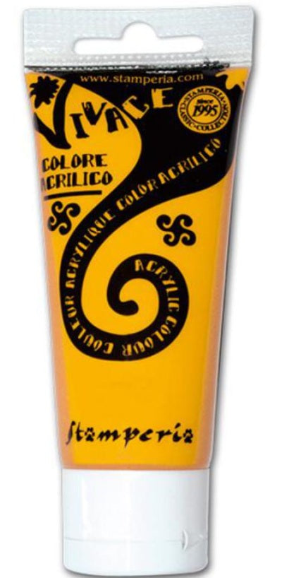 Stamperia Colore Acrilico Vivace Paint - KAB04 - Yellow Ochre 60 ml