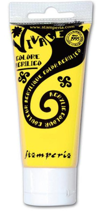 Stamperia Colore Acrilico Vivace Paint - KAB01 - Prime yellow 60 ml