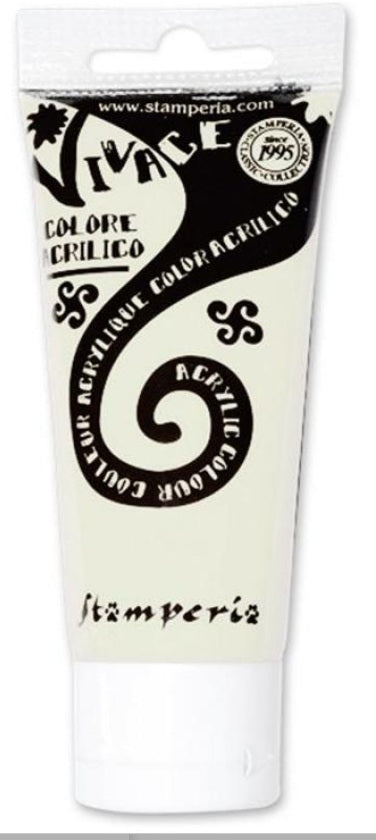 Stamperia Colore Acrilico Vivace Paint - KAB21 - Titanium white 60 ml
