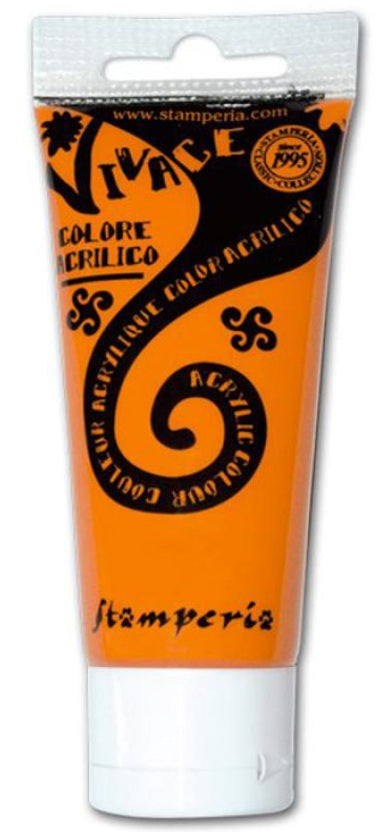 Stamperia Colore Acrilico Vivace Paint - KAB26 - Arancio 60 ml