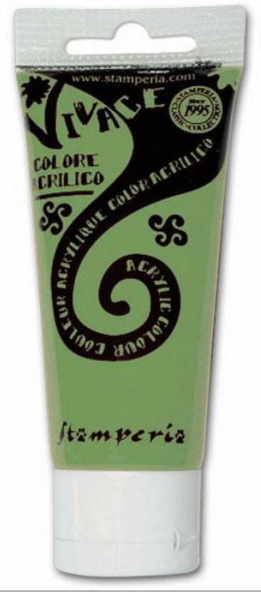 Stamperia Colore Acrilico Vivace Paint - KAB38 - Verde Natura 60 ml