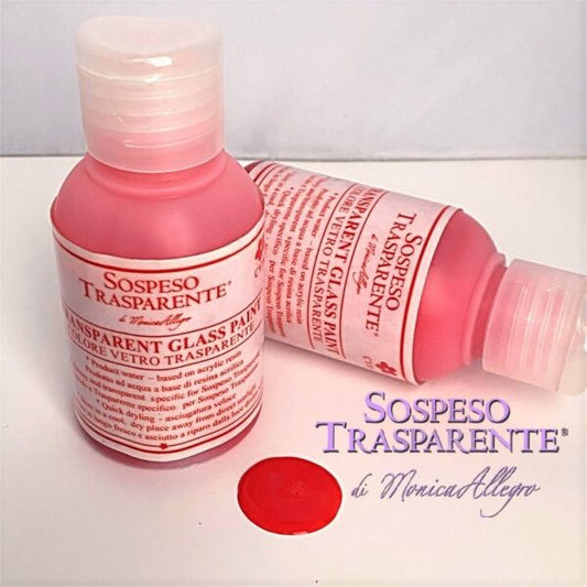 Sospeso Trasparente Colore Rosso per Vetro 59 ml