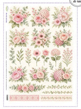 Idee Per Creare Carta di Riso 29,67x42 cm (A3) RIS-140 Fiori Rosa
