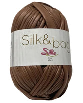 Ispe Fettuccia Ecopelle Silk & Bag Pelle 100 Gr - Color 44 Marrone Chiaro
