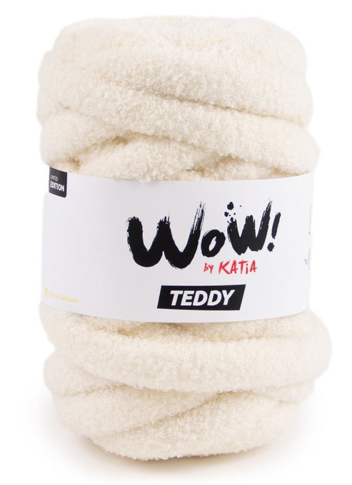 Katia Filato WOW Teddy - 100% Poliestere - 600 grammi - 16 metri - Colore 102 Panna