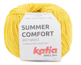 Katia Filato Summer Comfort Antibatterico - 78% Viscosa - 22% Poliammide - Colore 70 Giallo Limone