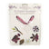 Sospeso Trasparente Kit Collana Bordeaux con Pellicola Stampata