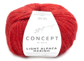 Katia Filato Light Alpaca Merino Colore 209 Rosso Scarlatto 50 Grammi