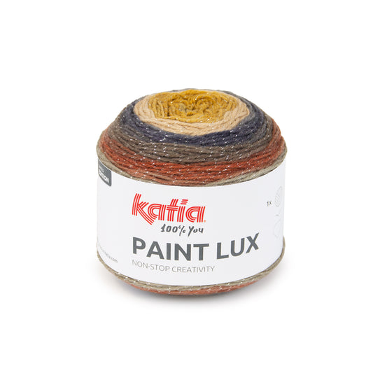 Katia Filato Paint Lux Colore 53 Beige Marrone Ocra Malva 150 gr