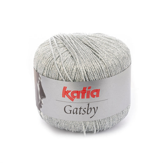 Katia Filato Gatsby Colore 49 Grigio chiaro perlato Argento 50 Grammi