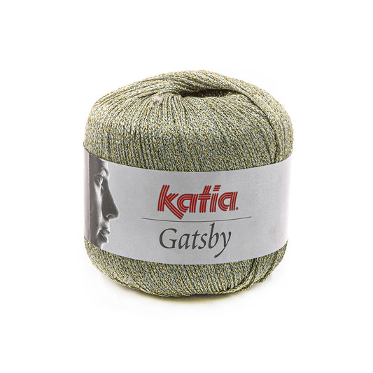 Katia Filato Gatsby Colore 56 Verde reseda Oro 50 Grammi