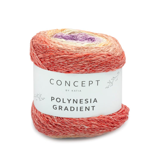 Katia Filato Polinesiana Gradient Colore 307 Viola Rosa 200 Grammi