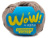 Katia Filato Spesso Estivo WOW Summer Vibes - 60% Cotone - 40% Acrilico - Colore 83 Marrone Pallido