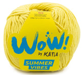 Katia Filato Spesso Estivo WOW Summer Vibes - 60% Cotone - 40% Acrilico - Colore 94 Giallo Brillante