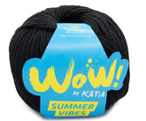 Katia Filato Spesso Estivo WOW Summer Vibes - 60% Cotone - 40% Acrilico - Colore 98 Nero