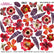 Sospeso Trasparente Pellicola Mini Flower Red n 08