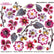 Sospeso Trasparente Pellicola Mini Flower Crimson n 03