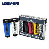 Maimeri Acrilico Primary Set - 5 Colori da 200 ml