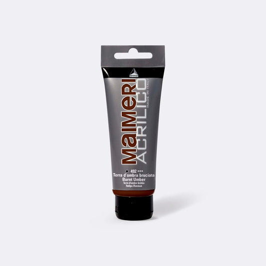 Maimeri Colore Acrilico 75 ml 492 Terra d'ombra bruciata