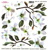 Sospeso Trasparente Pellicola Standard Serie 5 - 09 - Modello White Magnolia