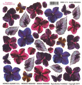 Sospeso Trasparente Pellicola Standard Serie 5 - 15 - Modello Black Geranium