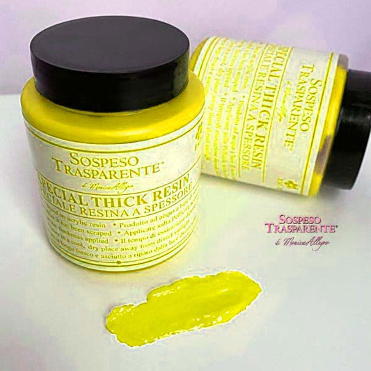 Sospeso Trasparente Resina Giallo 120 ml