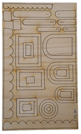 Sagomiamo Sagoma in Legno Taglio Laser Accessori per Casette  SFL 281