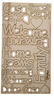 Sagomiamo Sagoma in Legno Taglio Laser Scritte Tema Casa  SFL 287