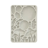 Stamperia Mix Media Art Stampo in Silicone A5 - 14.8 X 21 cm - Legno Funghi e Foglie