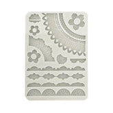 Stamperia Mix Media Art Stampo in Silicone A5 - 14.8 X 21 cm - Pizzo e Bordure